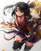 古风少女动漫人物画素描